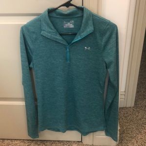 Under Armour Green Quarter zip pullover -S